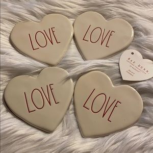 New Rae Dunn “Love” Coasters Set ❤️